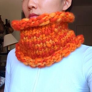 Scarf Wool orange